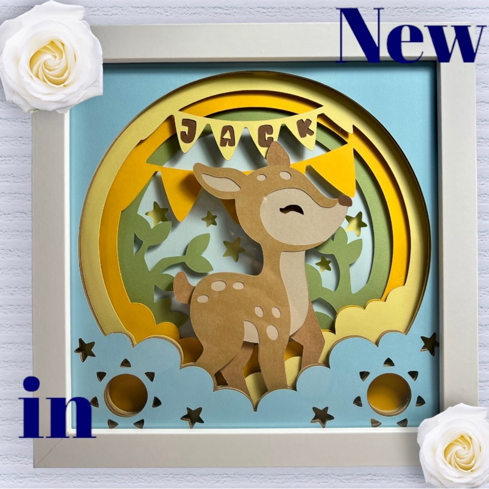 baby nightlight shadowbox frame